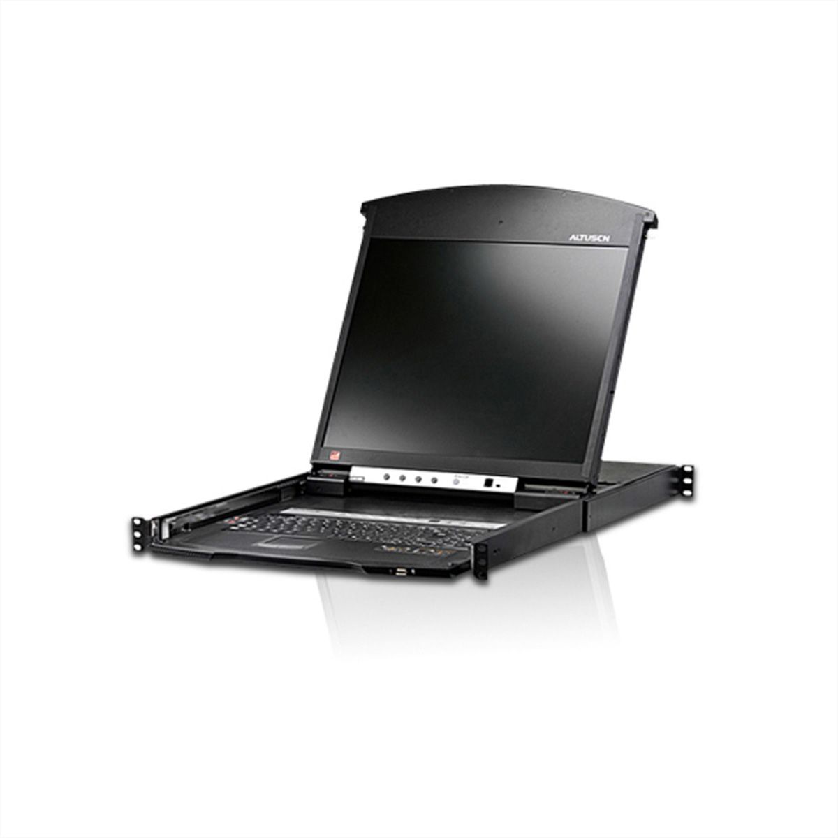 ATEN KL1516AiN KVM Over-IP Switch, 48cm TFT, VGA, PS/2-USB over cat 5, 16 Port, DE-Layout