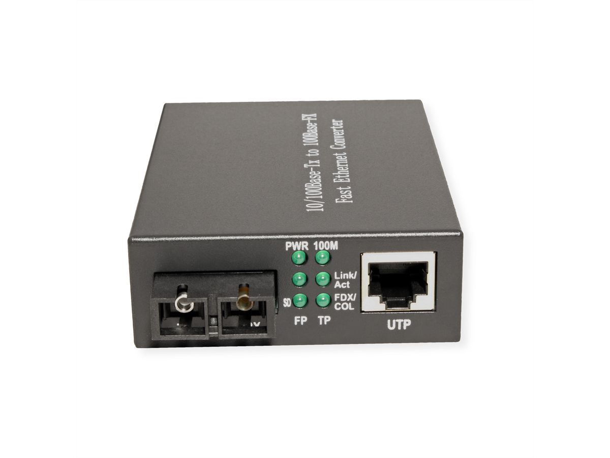 VALUE Fast Ethernet Converter, RJ45 - SC
