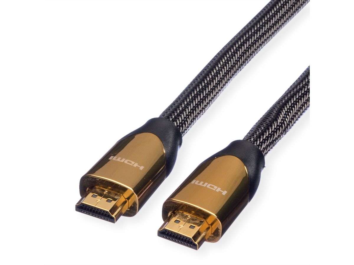 ROLINE PREMIUM HDMI Ultra HD Kabel met Ethernet, M/M, zwart, 4,5 m