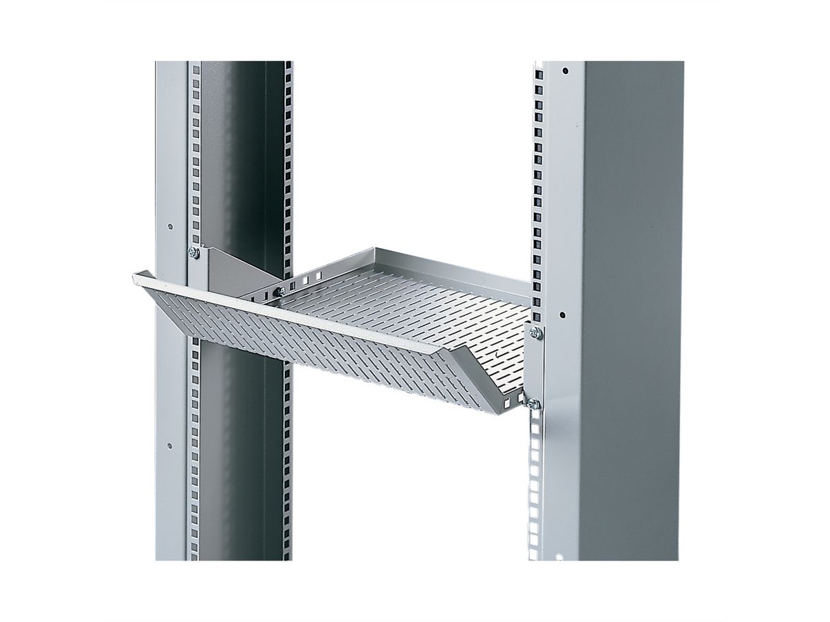 SCHROFF 19" Equipment Shelf, RAL 7035, 2 U