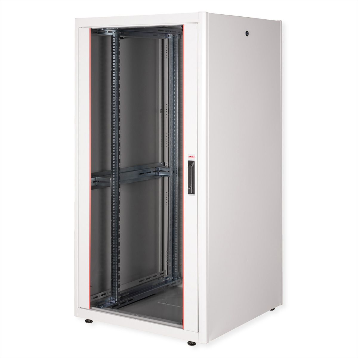 ROLINE 19-inch netwerkkast Basic 32 U, 800x800 BxD Glazen deur grijs