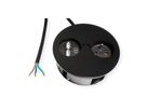 BACHMANN TWIST 1xUTE 1xUSB Charger, AEH RAL9005 30GE, schwarz, 2 m