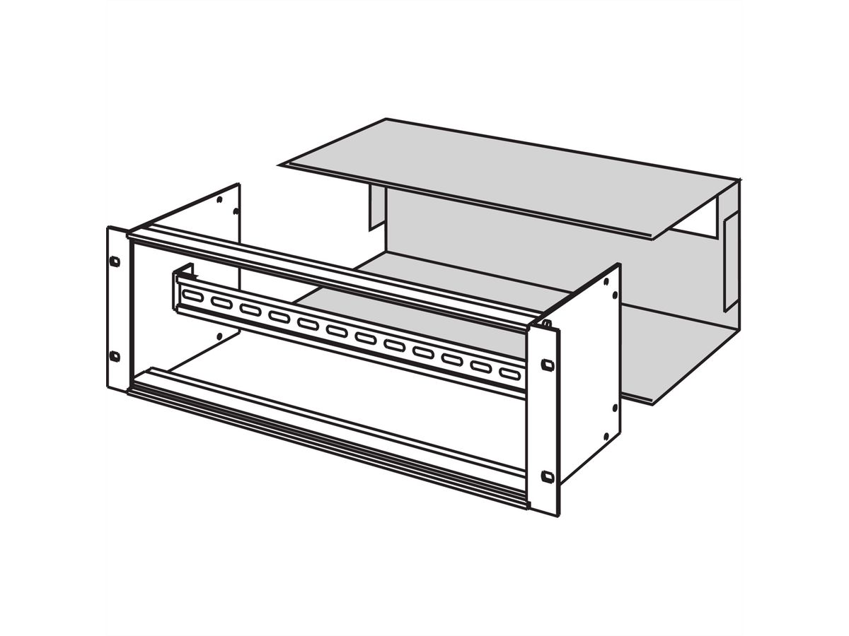 SCHROFF Kap voor 19" modulehouder