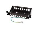 VALUE Keystone module houder, 8-poorts, zwart