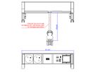 BACHMANN DESK2 wit 2xUTE 1xCM 1xUSB A/C 22W 0,2m GST18