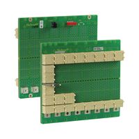 SCHROFF CPCI seriële backplane, 3 HE, 8 sleuven, systeemsleuf links, enkele ster, zonder RIO