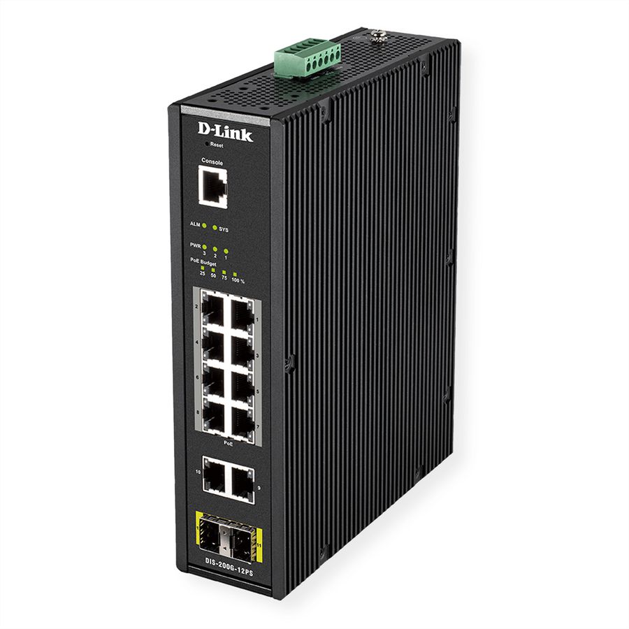 D-Link DIS-200G-12PS netwerk-switch Managed L2 Gigabit Ethernet, Power over Ethernet (PoE)