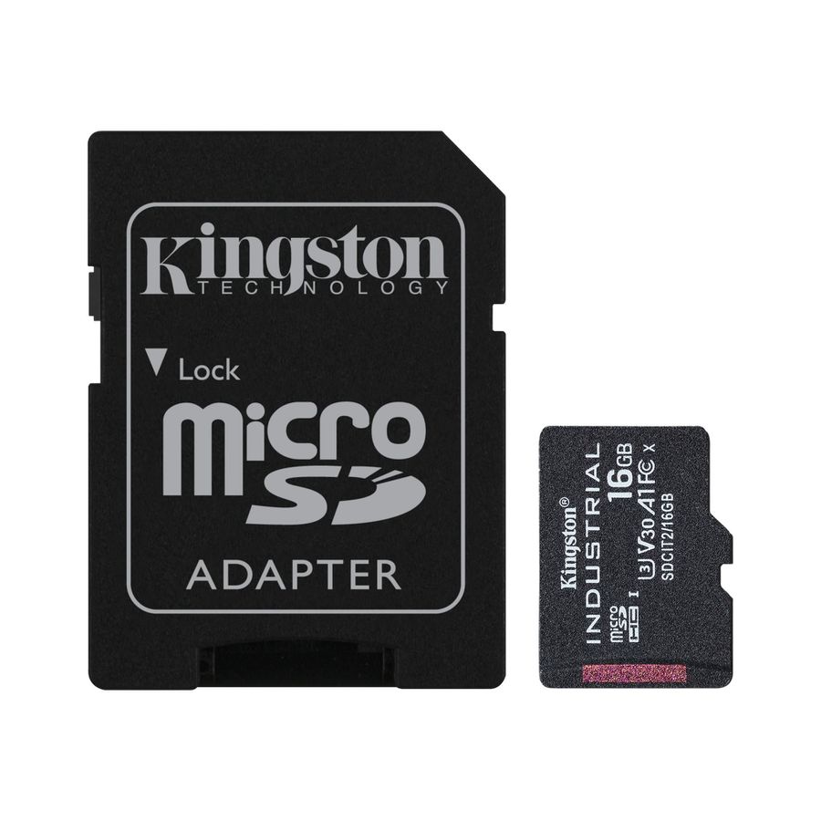 Kingston Technology Industrial memory card 16 GB MicroSDHC UHS-I Class 10