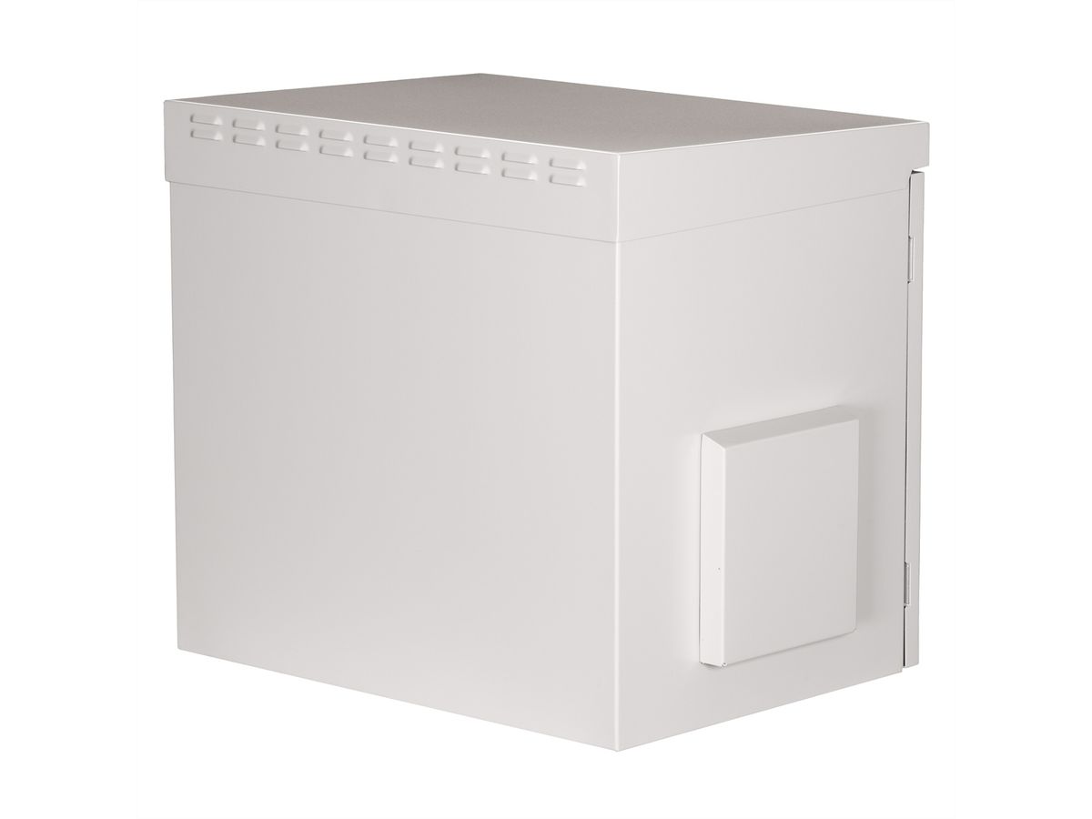 ROLINE 19-inch wall-mounted housing Pro 9 U, 600x450 WxD IP55 outdoor grey