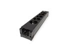BACHMANN STEP BASE 5x earthing contact, black