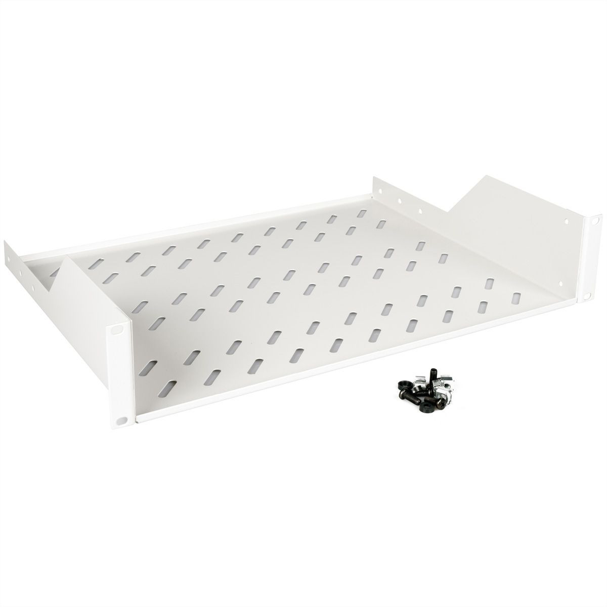 ROLINE 19-inch shelf 2 U 350 T, 25kg load capacity grey