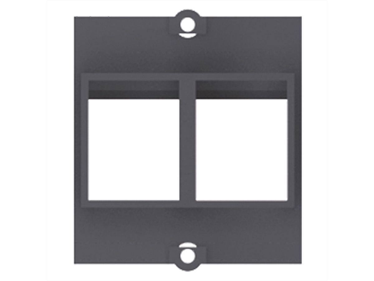 BACHMANN custom module frame 2x Keystone, black