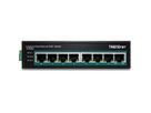 TRENDnet TI-PE80 Industriële Fast Ethernet PoE+ DIN-rail Switch 8-poorts