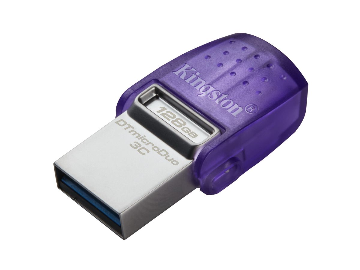 Kingston Technology DataTraveler 128GB microDuo 3C 200 MB/s dubbele USB-A + USB-C