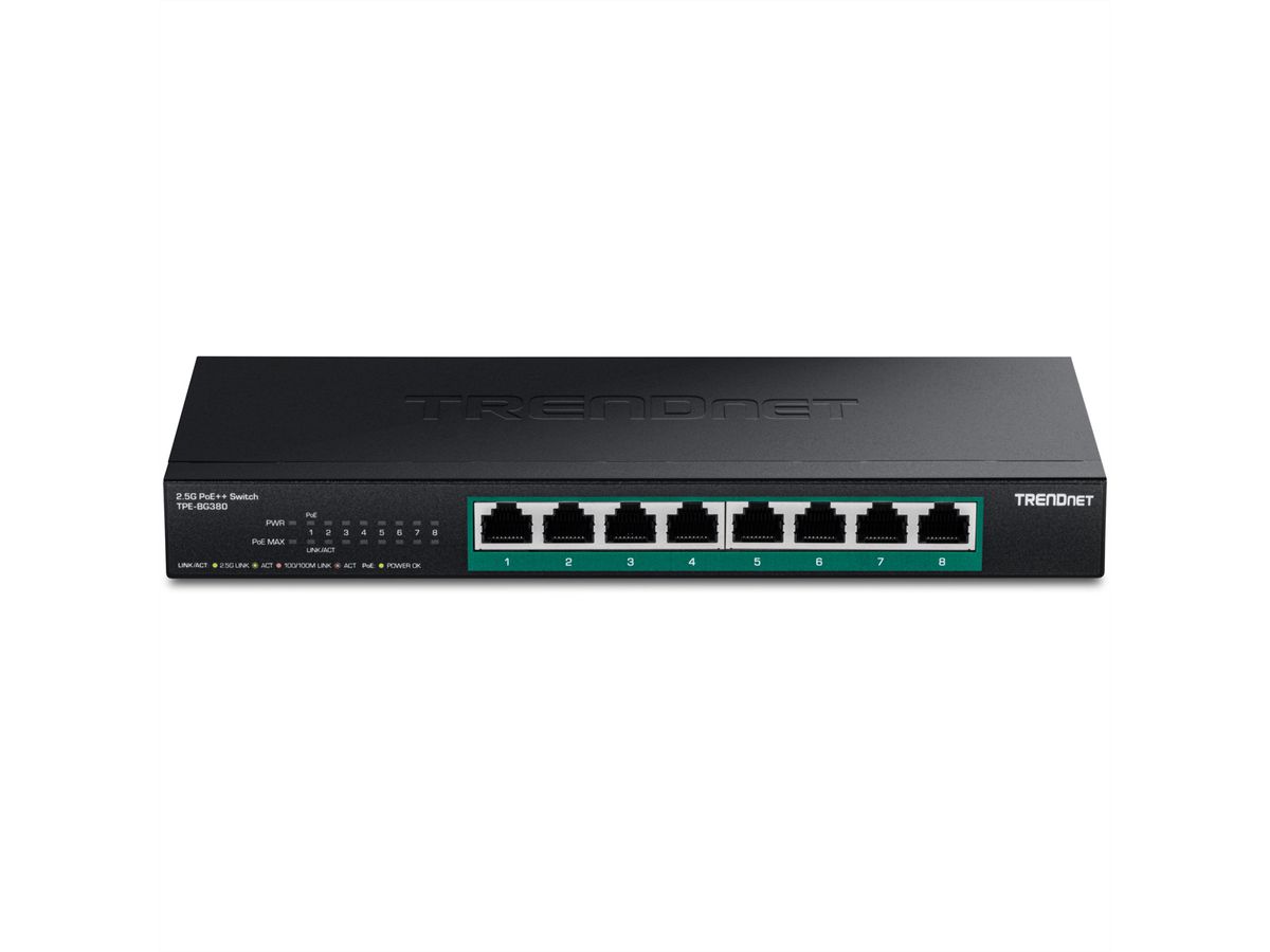 TRENDnet TPE-BG380 Switch 8-Port 2.5G PoE++