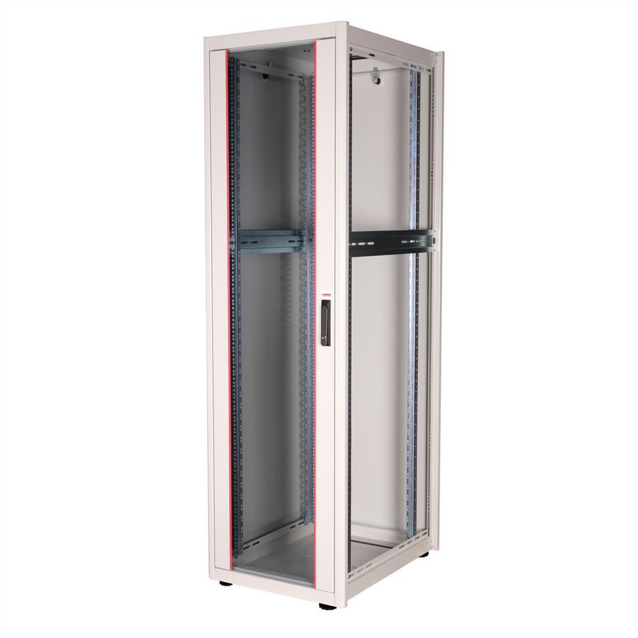 ROLINE 19-inch Network Cabinet Basic 42 U, 600x800 WxD glass door grey
