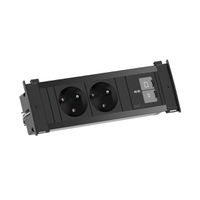 BACHMANN KAPSA S 2xUTE 1xUSB C/C 45W, 2m AEH RAL9005 schwarz