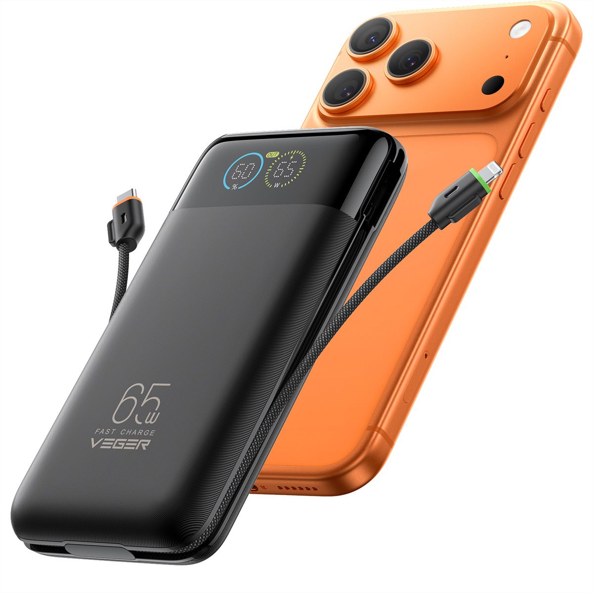 VEGER Powerbank W3019S 27000mah Black