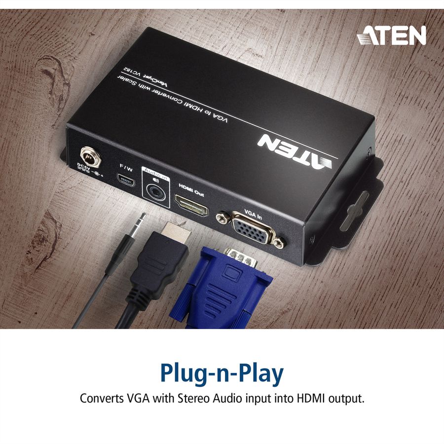 ATEN VC182 VGA zu HDMI Konverter mit Skalierfunktion