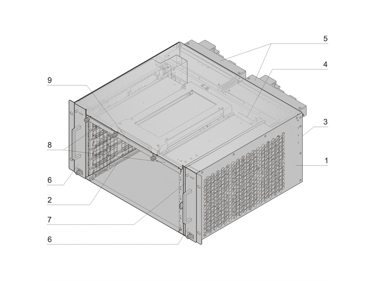 SCHROFF ATCA System 300/40 Series, 6 Slot, DC, Replicated Mesh, Bussed IPMB