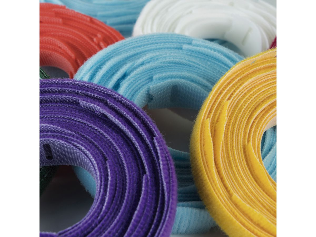 VELCRO® One Wrap® Bindband 13 mm x 200 mm, 750 stuks, violet