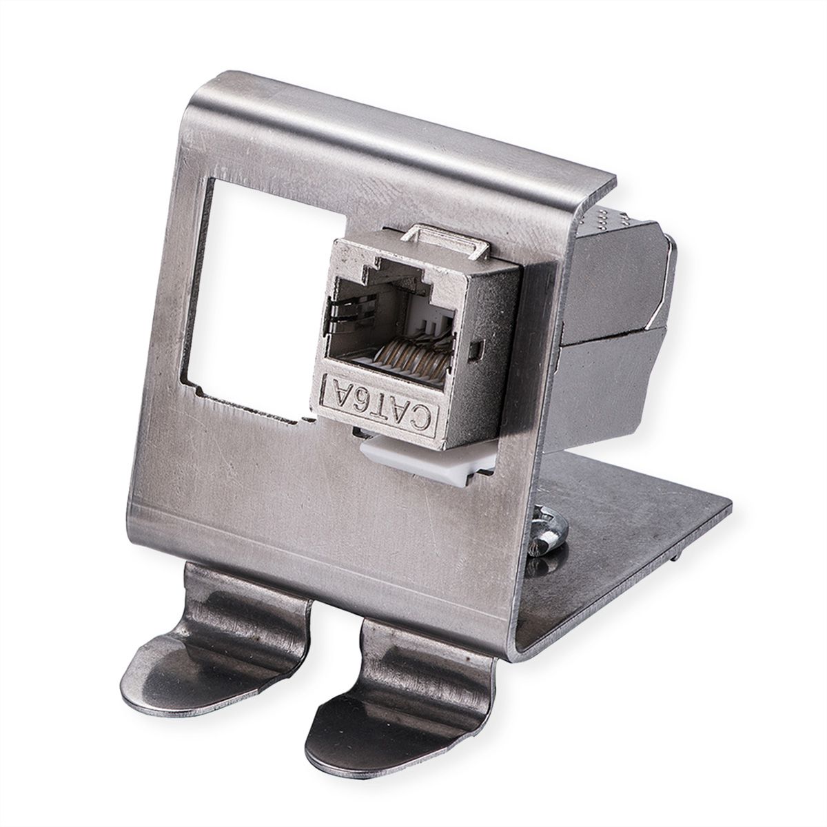 ROLINE DIN Rail Adapter, empty, for 2x Keystones