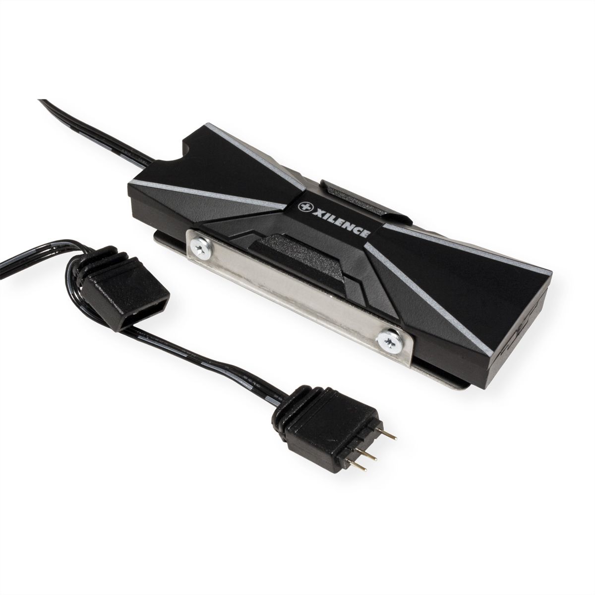 Xilence M2SSD.B.ARGB M.2 2280 SSD PCIe NVMe/SATA Cooler, 3PIN ARGB 5V, Passive