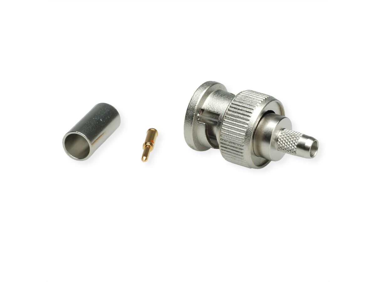 TELEGÄRTNER BNC Straight Plug Crimp, G1 (RG-58C/U)