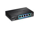 TRENDnet TPE-P521ES 5Port Gigabit Switch PoE+ Powered mit PoE Pass Through 15W