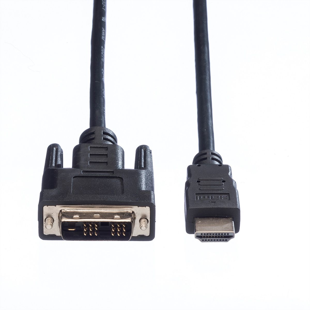 VALUE DVI Cable, DVI (18+1) - HDMI, M/M, black, 2 m
