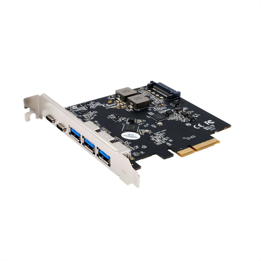 EXSYS EX-12006 5 Port USB 3.2 Gen2 PCIe Karte 3x USB-A und 2x USB-C