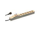 SCHROFF contactdoosstrook, SCHUKO, 6 contactdozen, 19", met aardlekbeveiliging