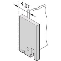 SCHROFF 19" Front Panel, Plain, 3U, 7 HP, 2.5 mm, Al, RAL 7035
