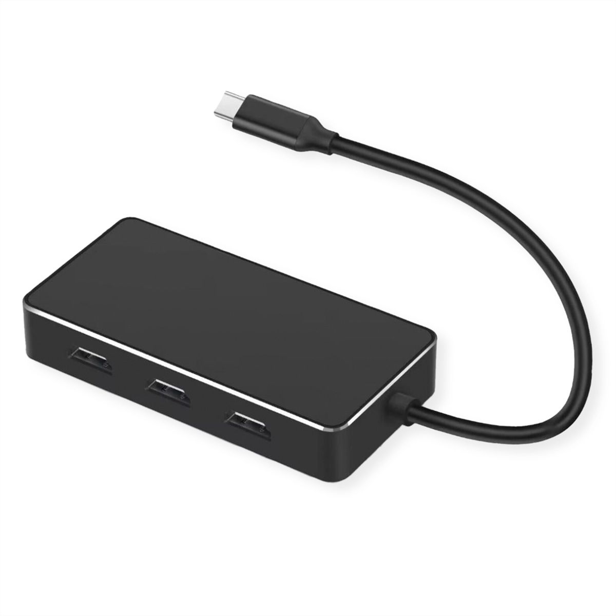 VALUE USB Type C - HDMI Multistream Adapter, 3x HDMI, 4K, M/F