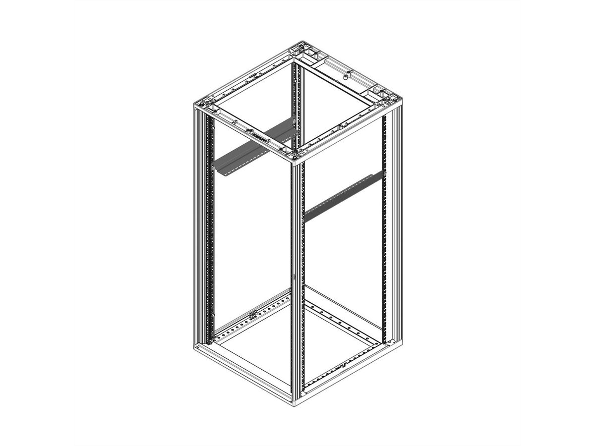 SCHROFF Novastar Geleiderail, 50 kg, 500D, 1 paar