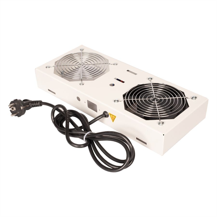ROLINE ventilatoreenheid met 1 ventilator , voor 19 inch wandbehuizing grijs