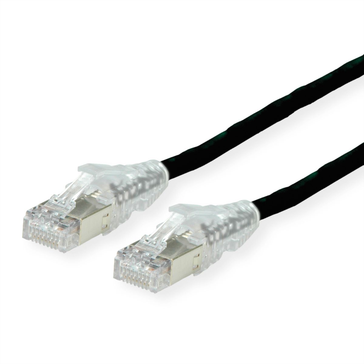 DÄTWYLER Cat.6A (Class EA) S/FTP patch cable, CU 7702 flex LSOH, AMP v2, black, 1 m