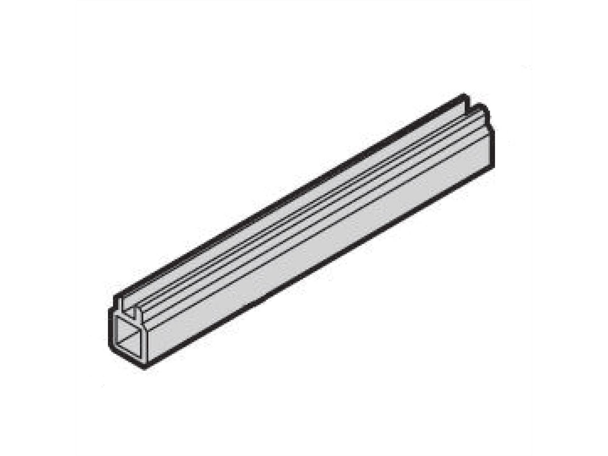 SCHROFF Guide Rail Multi Piece, Mid-Piece, Aluminium Extrusion, 160 mm, 2.5 mm Groove Width, Silver, 10 Pieces