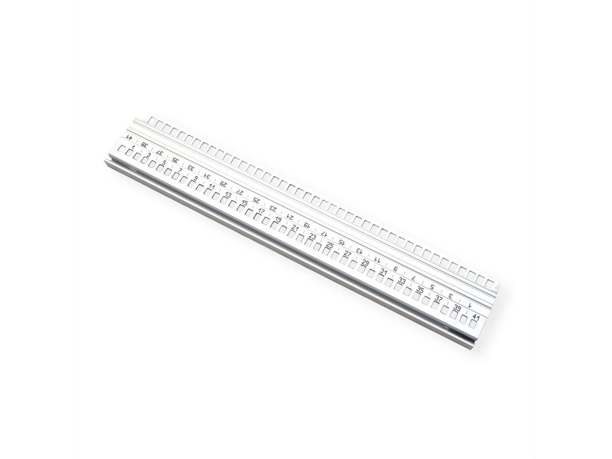 SCHROFF horizontale rail, voorzijde, type H-LD, zwaar, lange lip, voor IEEE toepassing, 42 HP