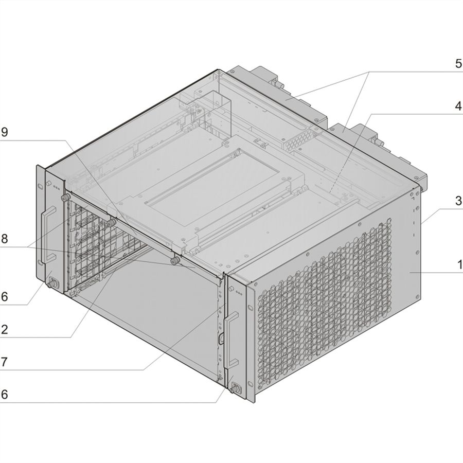 SCHROFF ATCA System 300/40 Series, 6 Slot, DC, Replicated Mesh, Radial IPMB