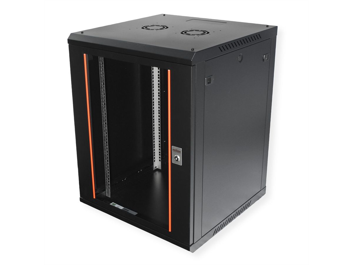 ROLINE 19-inch wandbehuizing Basic Plus 15U, 600x600 BxD zwart