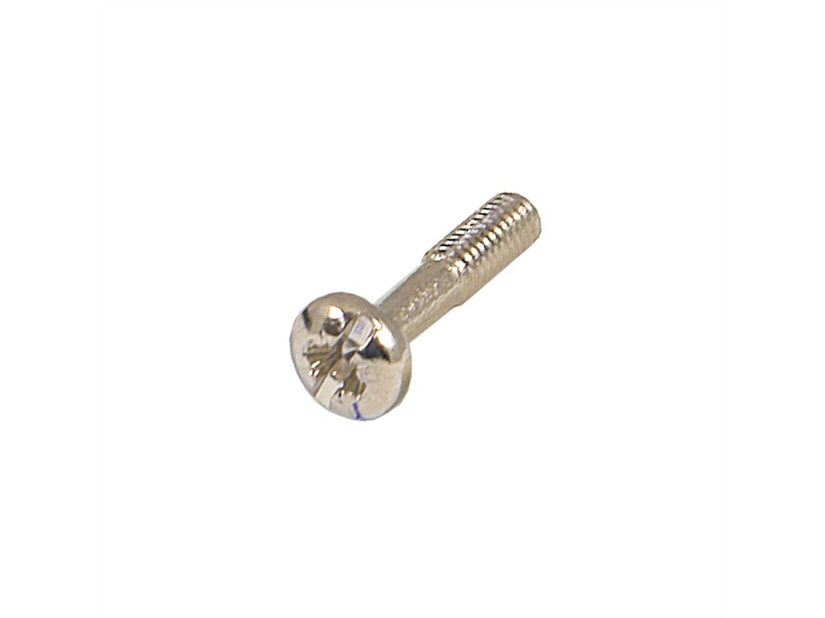 SCHROFF Kraagschroef, kruisgleuf/gleuf, M2,5 x 12,3 mm, staal, vernikkeld, 100 stuks