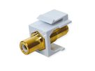 VALUE RCA Keystone Coupler, Plastic, white