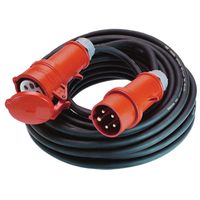 BACHMANN Extension 5G1.5mm² black, 5m, H07RN-F CEE 16A red 400V, 5 m