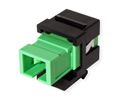 ROLINE Fiber Optic Keystone Jack, SC Simplex, Singlemode, OS2, APC