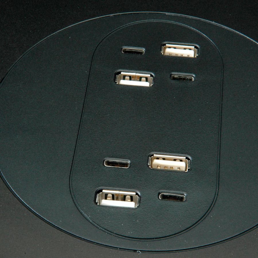 BACHMANN MOV:E POWER UNIT 4x Charger USB-A/C, 220W, mit Security Lock Adapter, schwarz