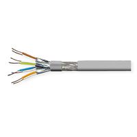 VALUE S/FTP (PiMF) kabel, Cat.8 (Klasse I), massieve kabel, AWG22, LSOH, grijs, 100 m