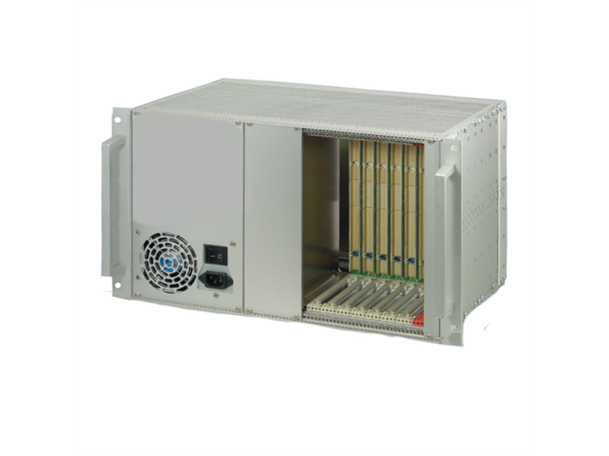 SCHROFF CPCI-systeem met ATX voeding, 6 HE, 8 gleuven