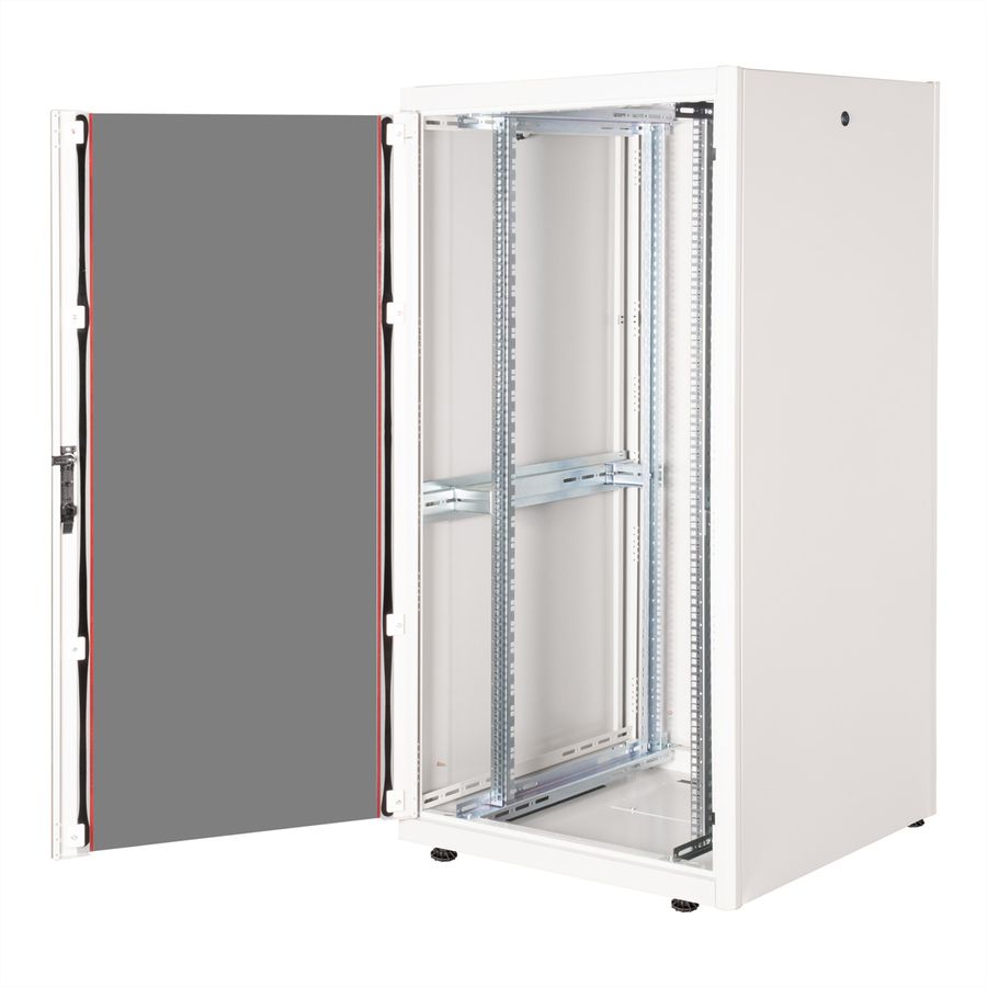 ROLINE 19-inch netwerkkast Basic 32 U, 800x800 BxD Glazen deur grijs
