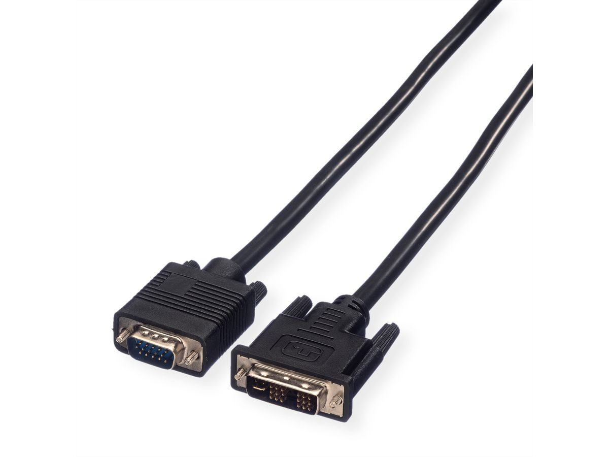 VALUE DVI Cable, DVI (18+5) - HD15, M/M, 3 m